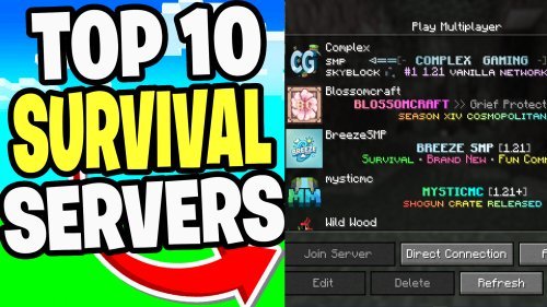 Top 10 BEST Survival Servers For Minecraft (2025)