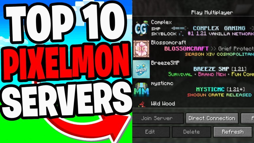 Top 10 BEST Pixelmon Servers For Minecraft (2025) - Minecraft Server List