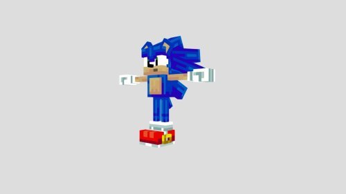 Sonic The Hedgehog 4D Skin Texture Pack for Minecraft Bedrock