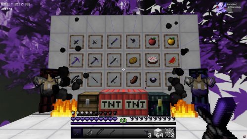 Itachi Uchiha Eternal Flame Texture Pack for Minecraft Bedrock