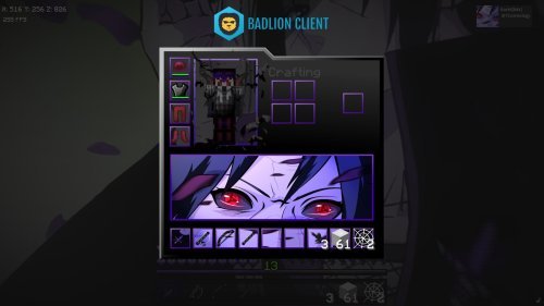Itachi Uchiha Eternal Flame Texture Pack for Minecraft Bedrock