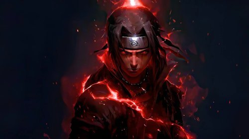 Itachi Uchiha Eternal Flame Texture Pack for Minecraft Bedrock