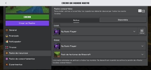 My Music Player download for Minecraft Bedrock