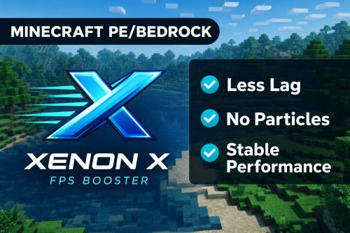Xenon X FPS Booster Texture Pack for Bedrock MCPE