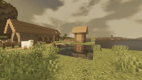 Vintage Minecraft Shader Pack for Bedrock: Warm Retro Aesthetic