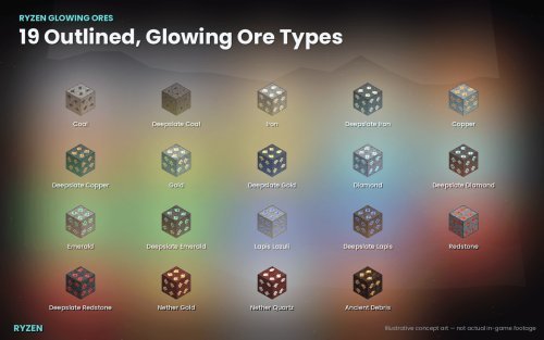 Best MCPE Addons 2026: Ryzen Glowing Ores Review