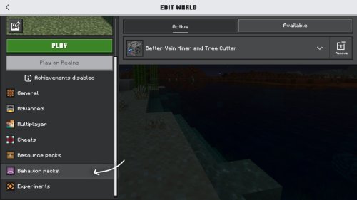 Better Vein Miner and Tree Cutter: Best MCPE Addon 2026