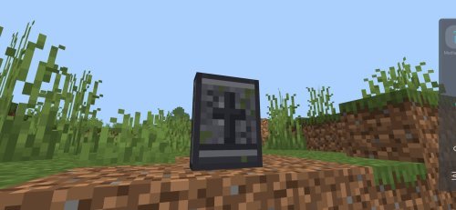 Death Grave Minecraft addon - Never Lose Items Again