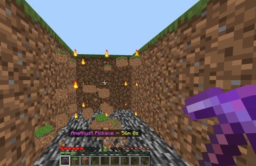 Amethyst Pickaxe Minecraft Bedrock: Area Mining Addon