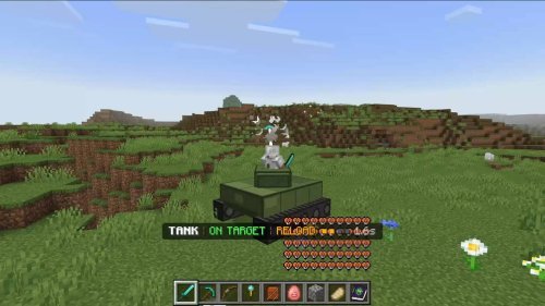 Best Minecraft Addons 2026: Drivable Battle Tank