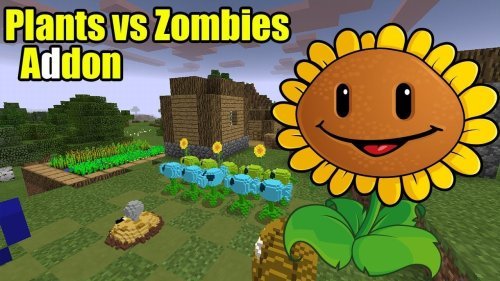 Best MCPE Addons 2026: Plants vs. Zombies by Croks