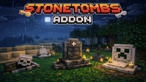 Stone Tombs addon for Minecraft Bedrock: death recovery guide