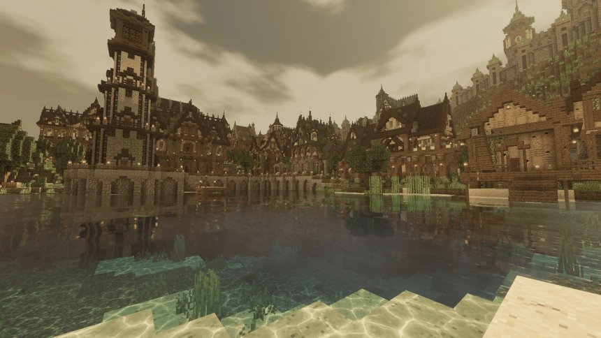 Vintage Minecraft Shader Pack for Bedrock: Warm Retro Aesthetic