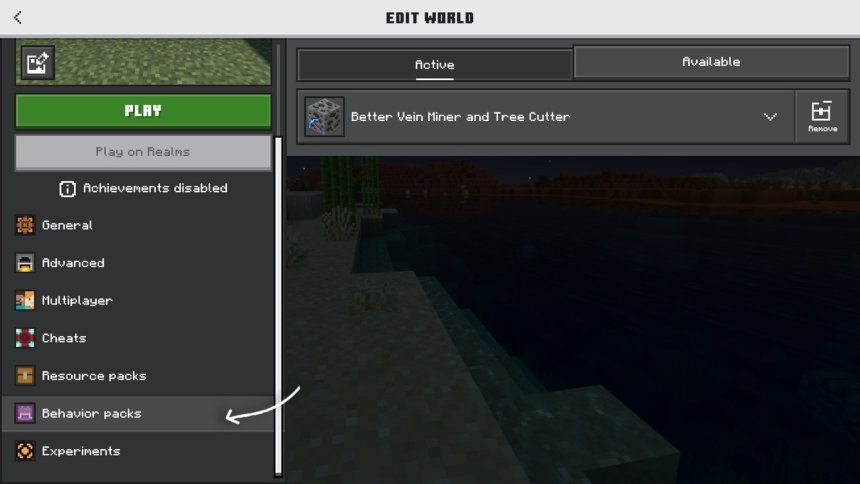 Better Vein Miner and Tree Cutter: Best MCPE Addon 2026