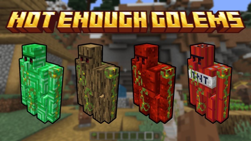 Not Enough Golems addon: 13 golem types for MCPE